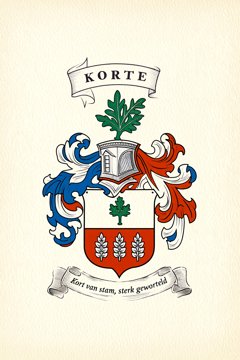 Familiewapen van de achternaam KORTE