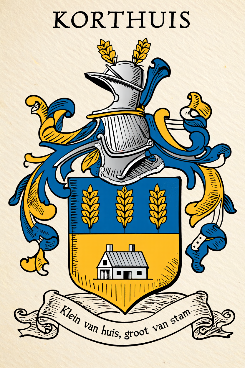 Familiewapen van de achternaam KORTHUIS