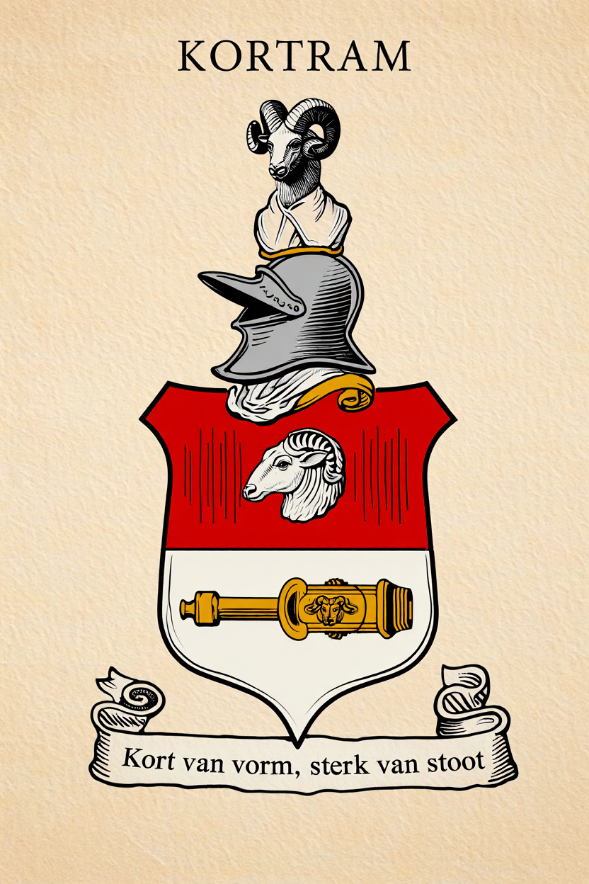 Familiewapen van de achternaam KORTRAM