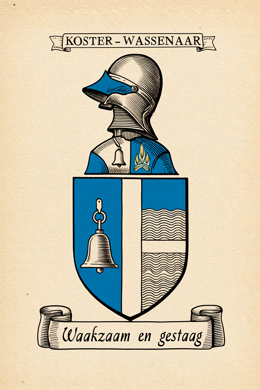 Familiewapen van de achternaam KOSTER-WASSENAAR