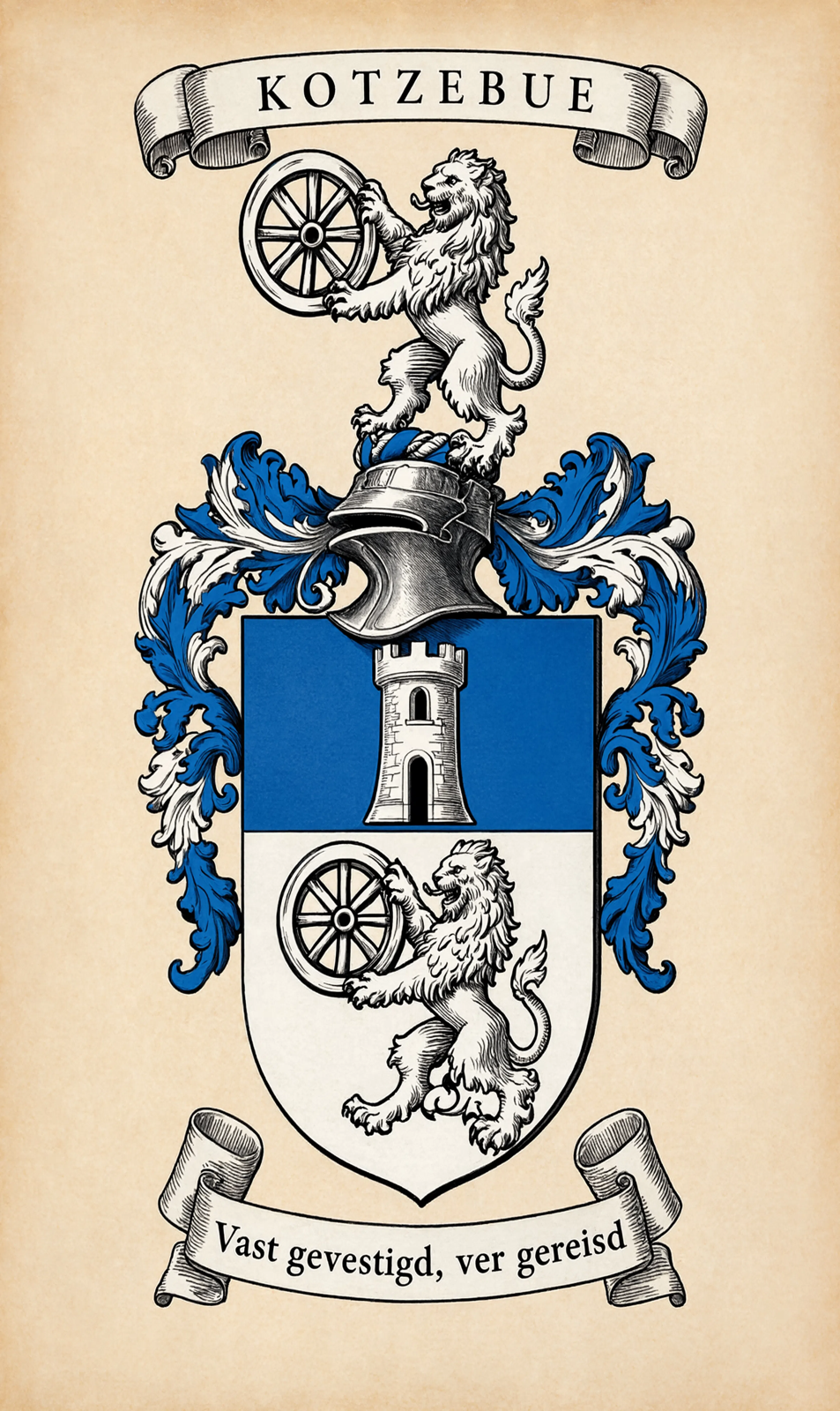 Familiewapen van de achternaam KOTZEBUE
