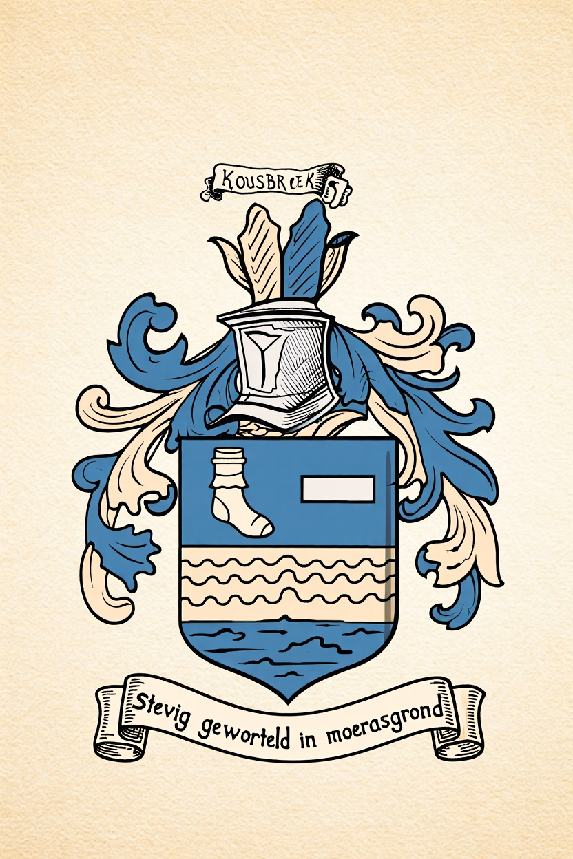 Familiewapen van de achternaam KOUSBROEK (vergrendeld)