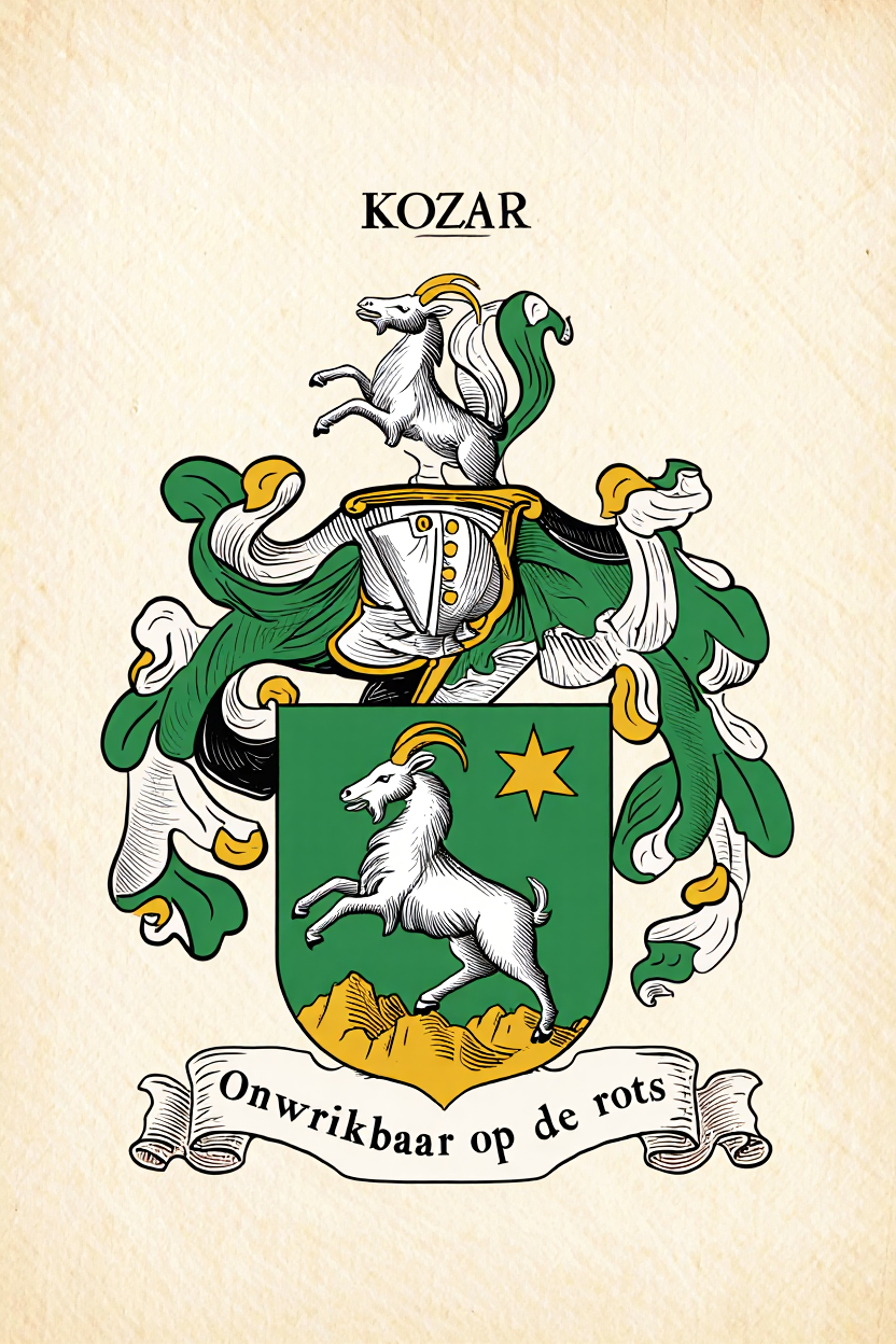 Familiewapen van de achternaam KOZAR