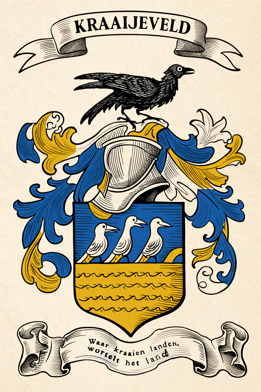 Familiewapen van de achternaam KRAAIJEVELD