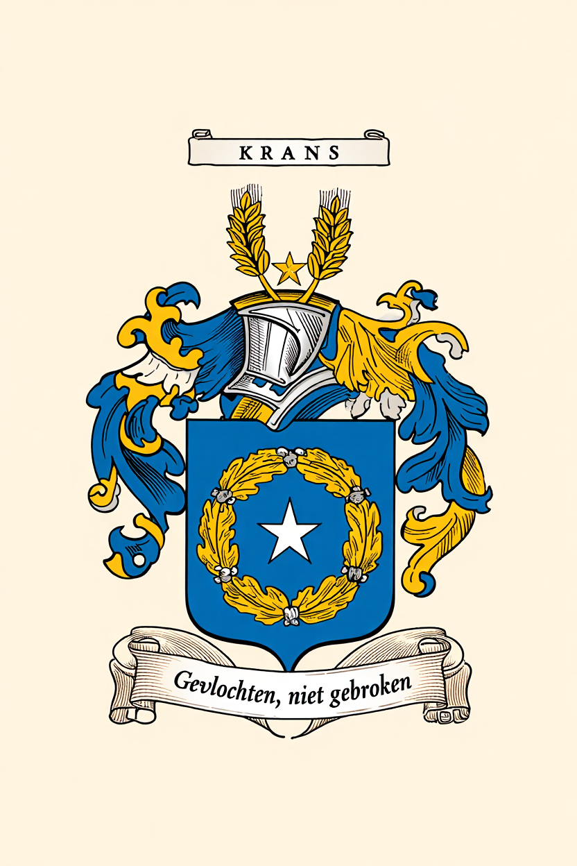 Familiewapen van de achternaam KRANS (vergrendeld)