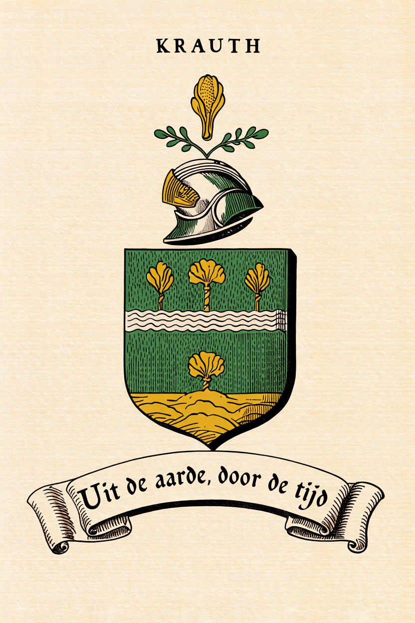 Familiewapen van de achternaam KRAUTH (vergrendeld)
