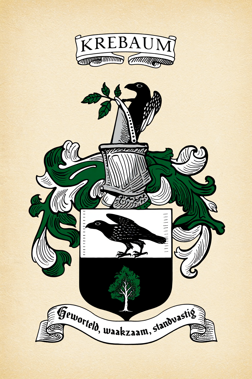 Familiewapen van de achternaam KREBAUM