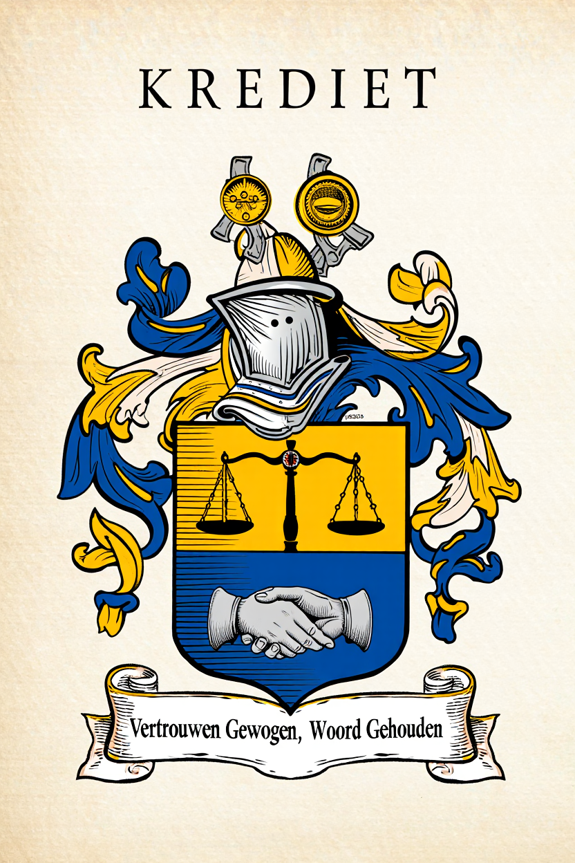Familiewapen van de achternaam KREDIET (vergrendeld)