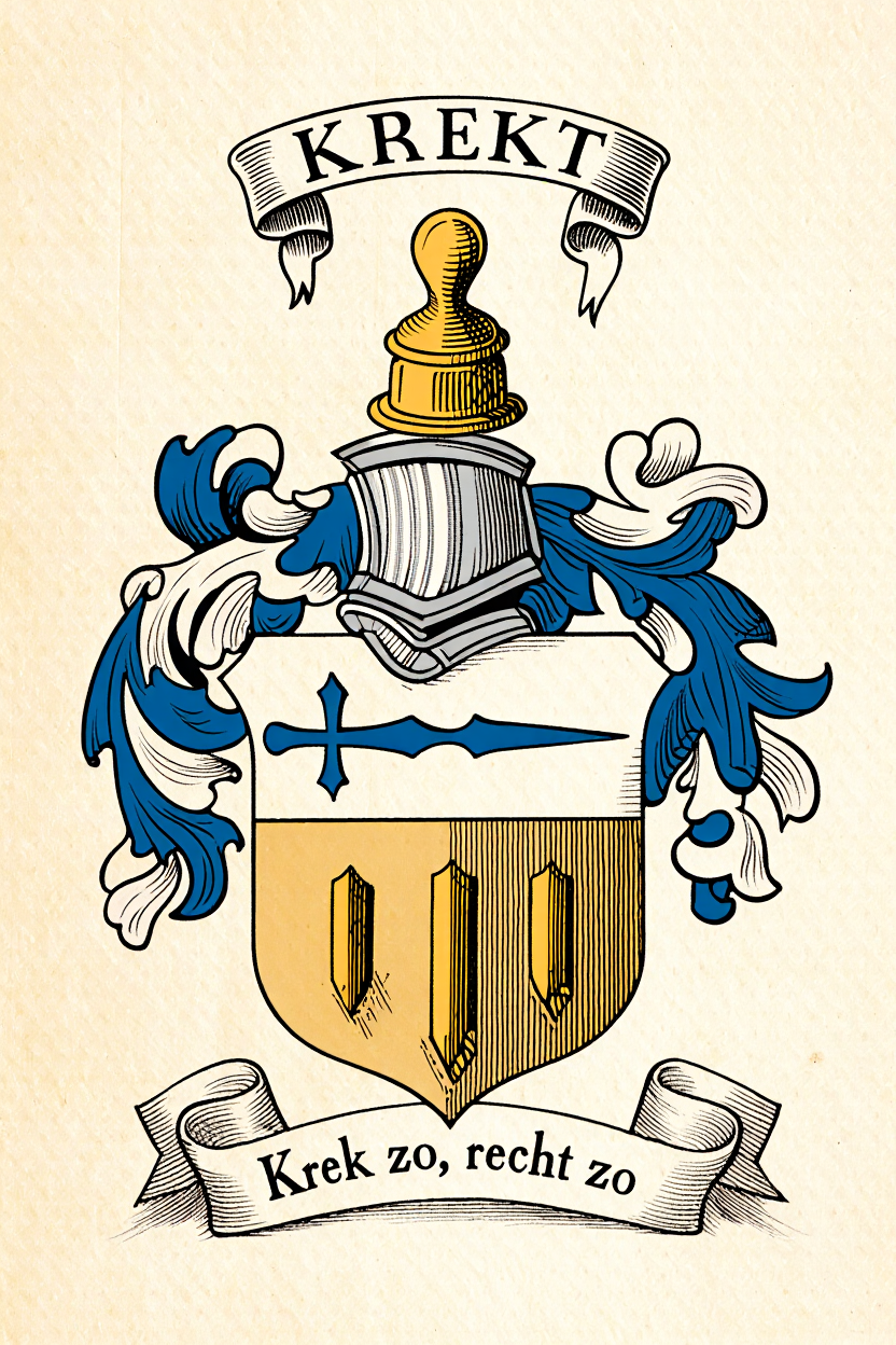 Familiewapen van de achternaam KREKT