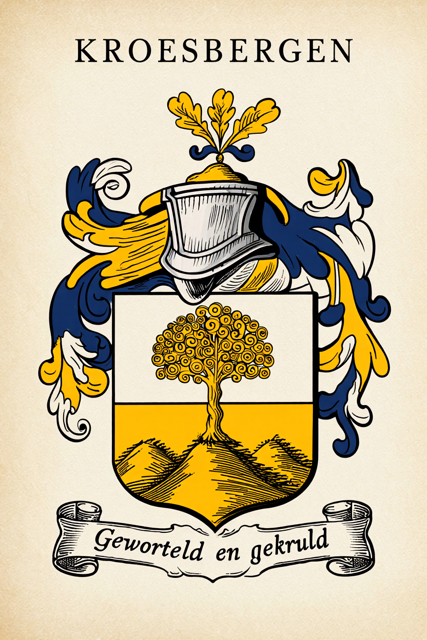Familiewapen van de achternaam KROESBERGEN