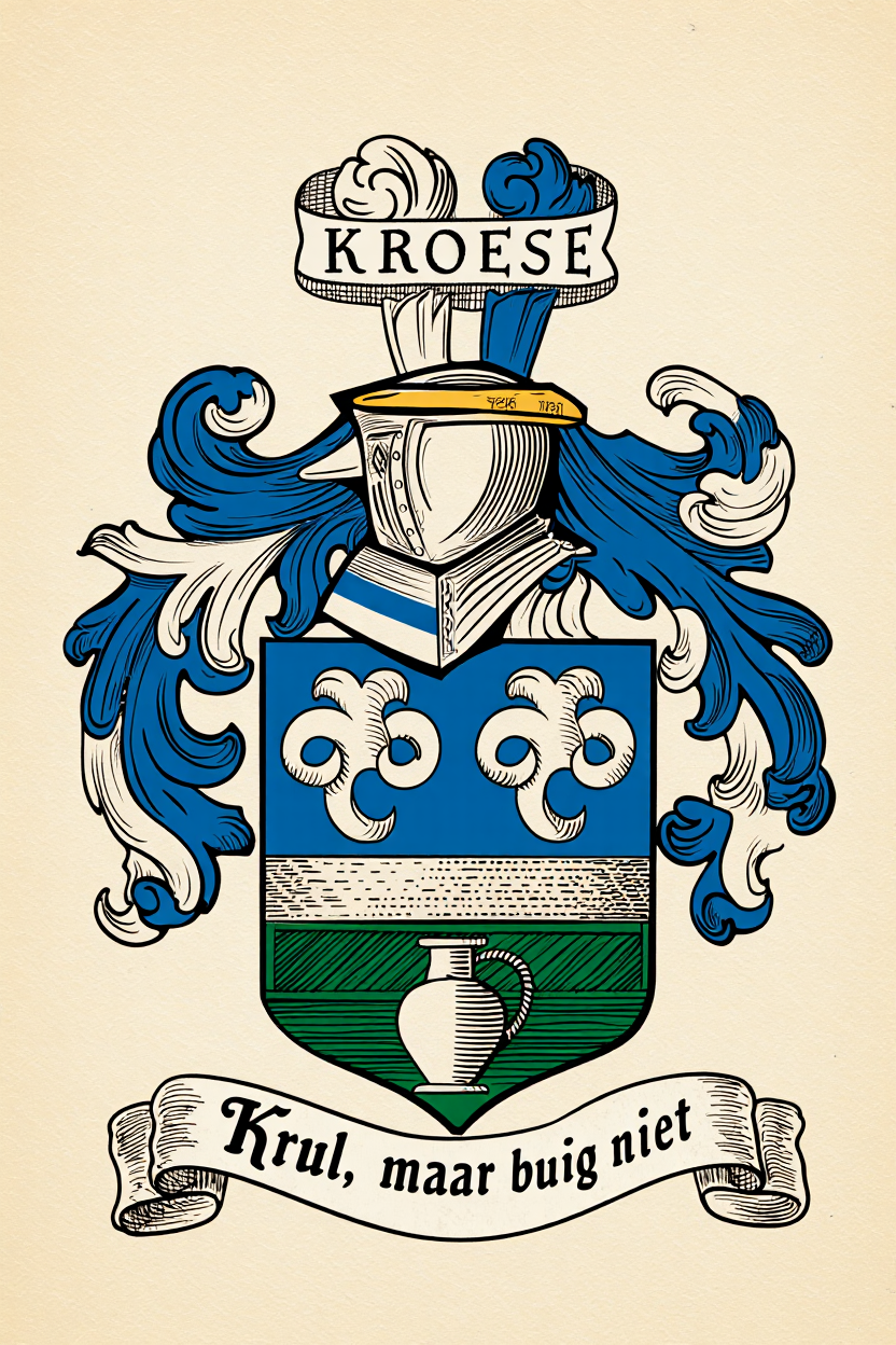 Familiewapen van de achternaam KROESE