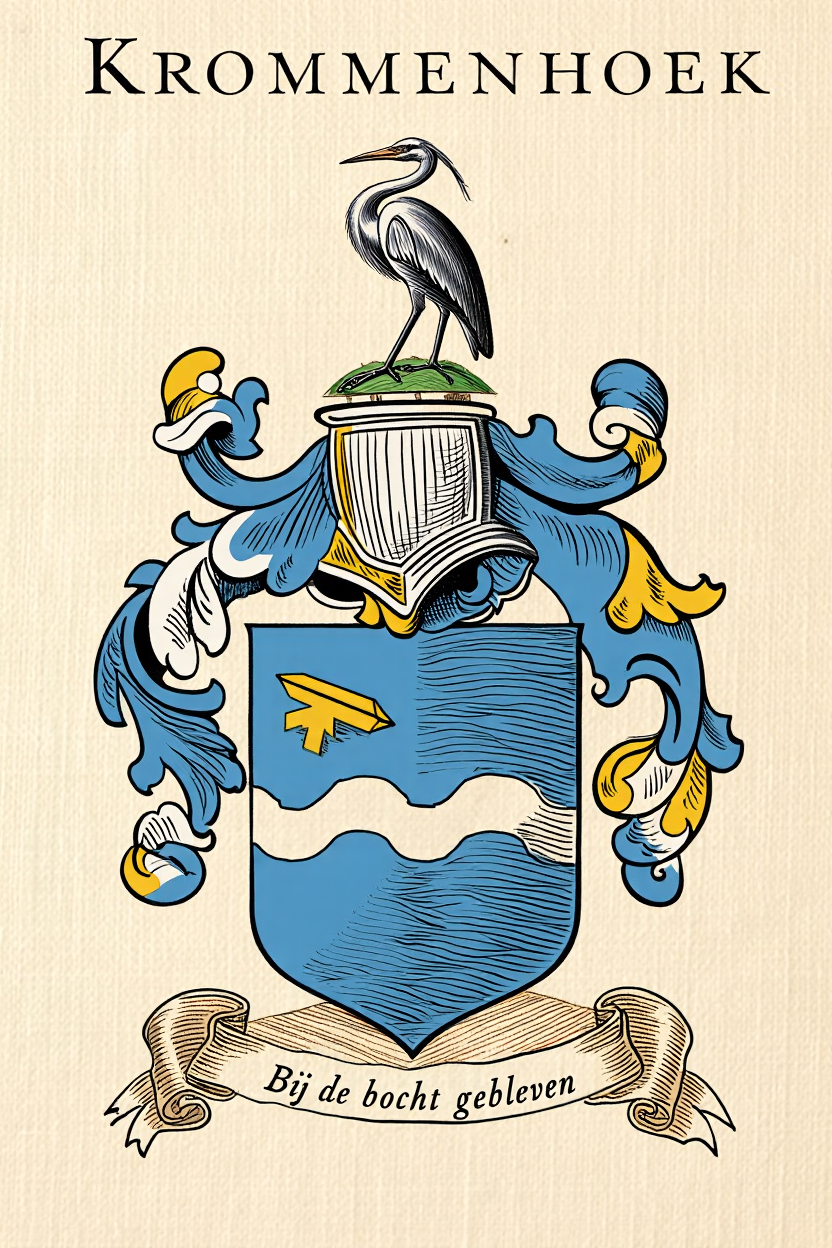 Familiewapen van de achternaam KROMMENHOEK