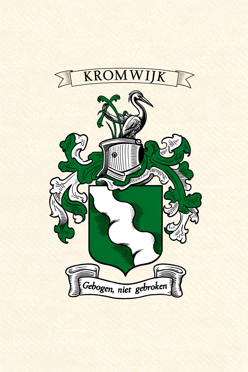 Familiewapen van de achternaam KROMWIJK