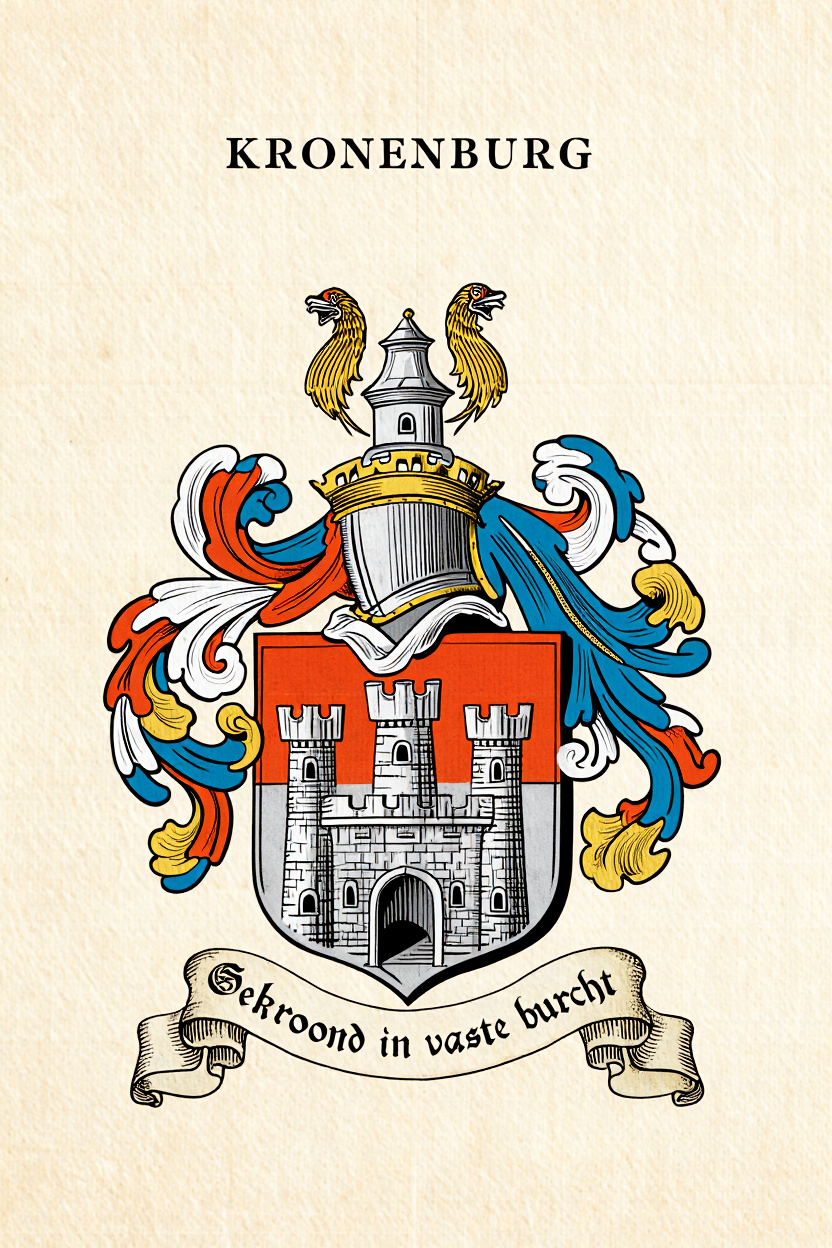Familiewapen van de achternaam KRONENBURG