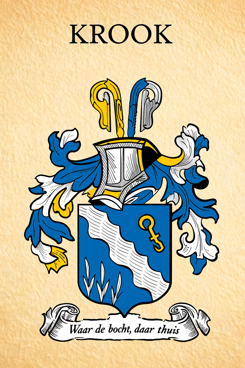 Familiewapen van de achternaam KROOK