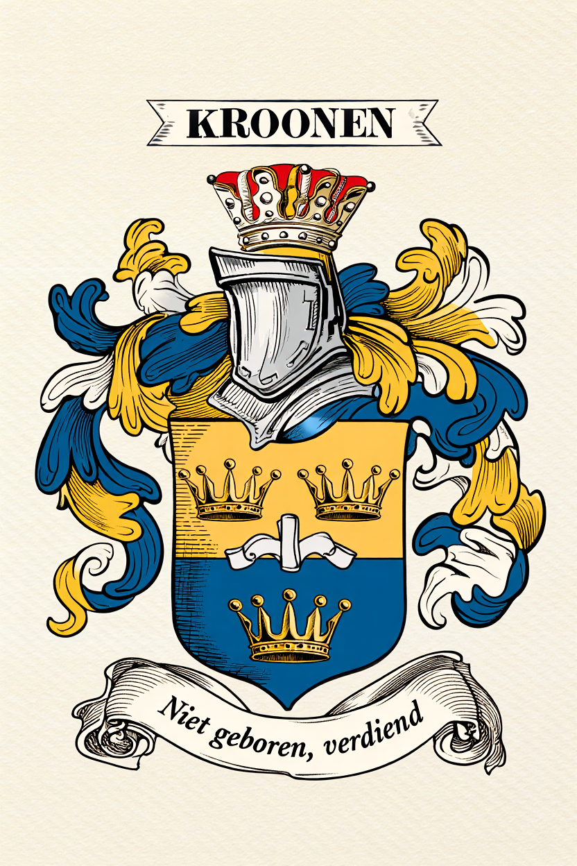 Familiewapen van de achternaam KROONEN
