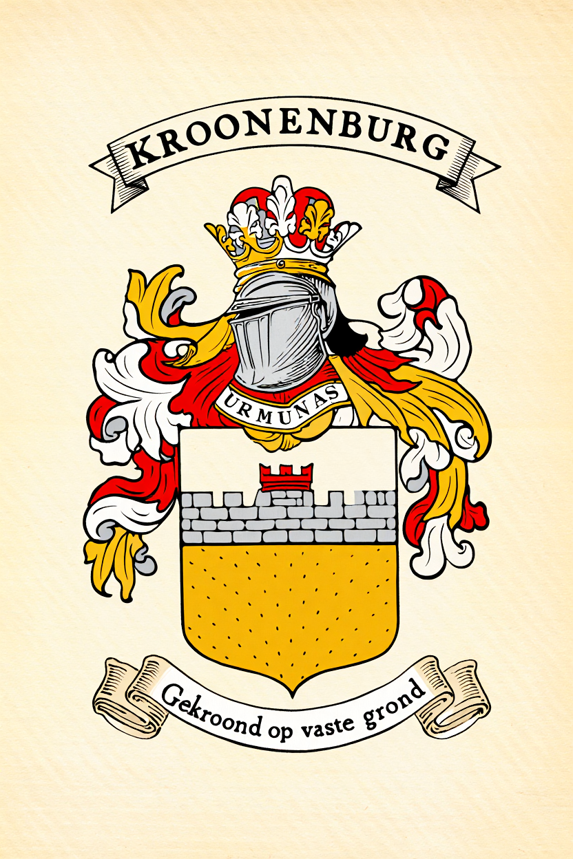Familiewapen van de achternaam KROONENBURG