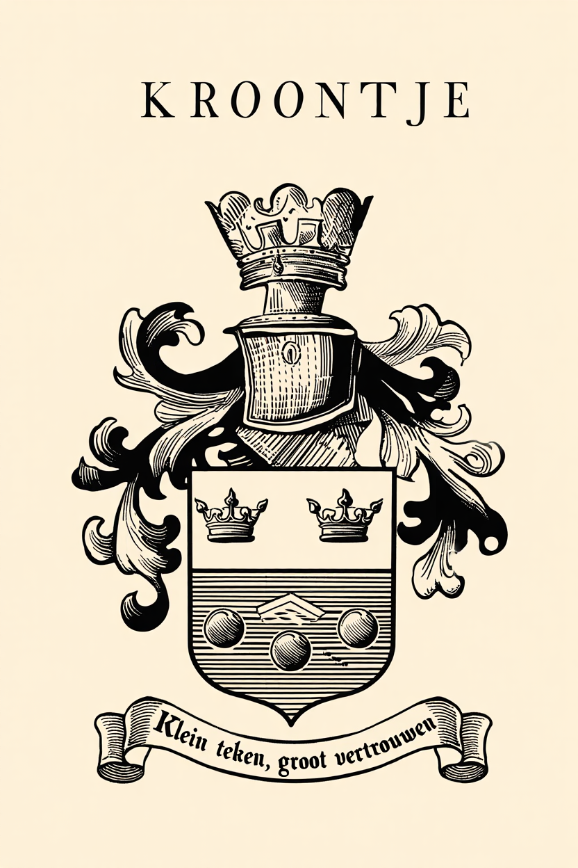 Familiewapen van de achternaam KROONTJE