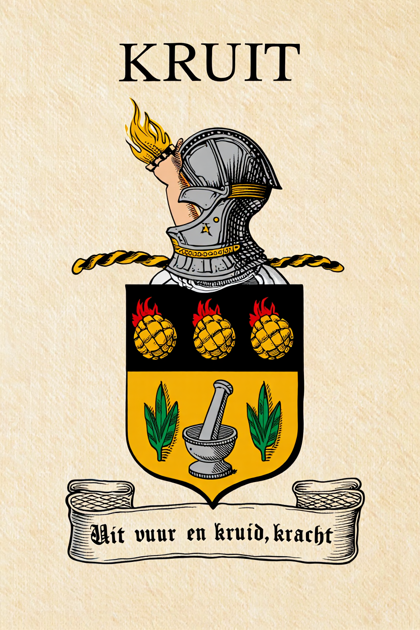 Familiewapen van de achternaam KRUIT