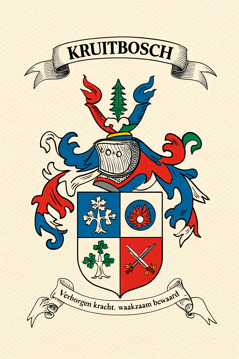 Familiewapen van de achternaam KRUITBOSCH