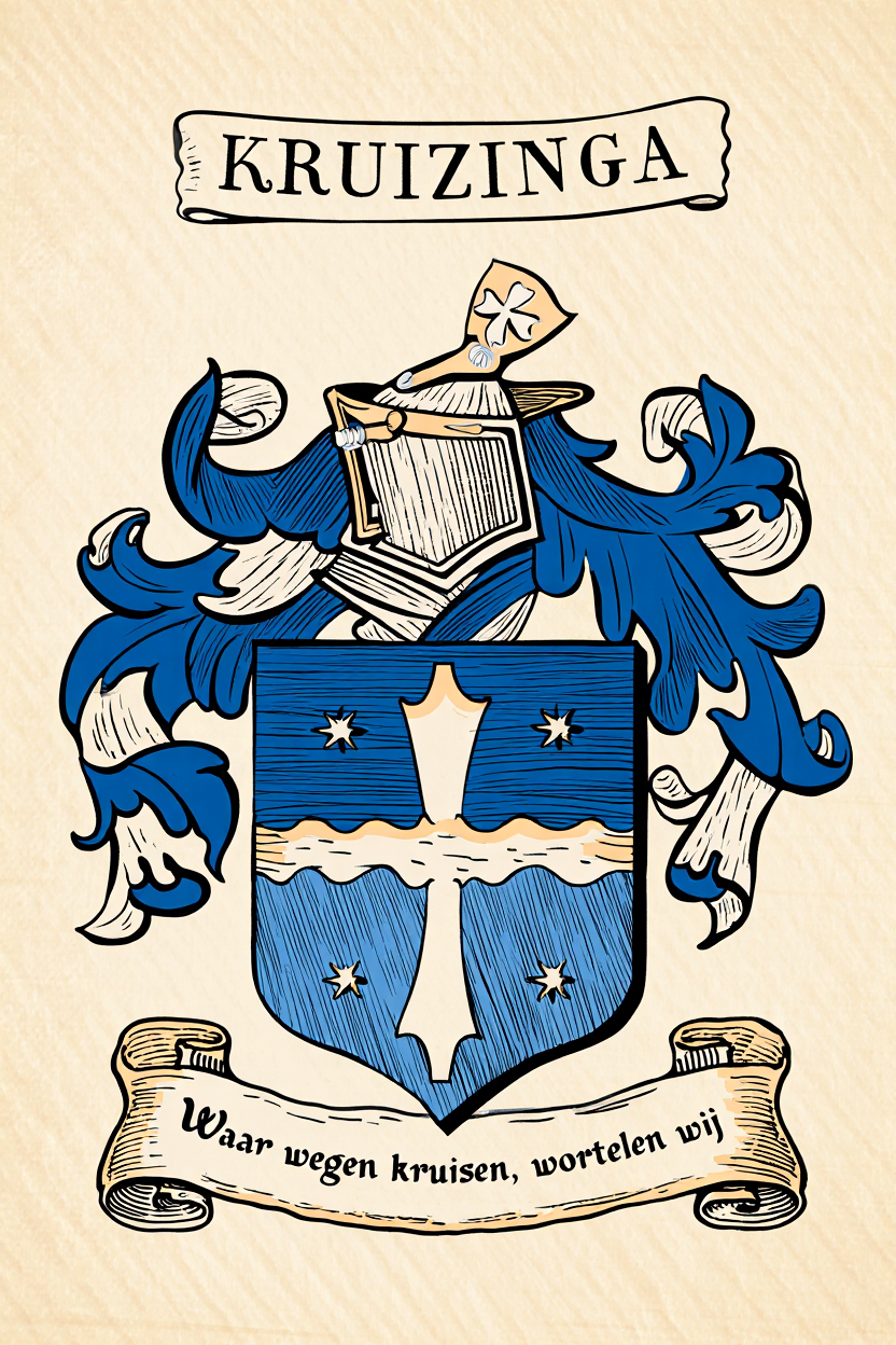 Familiewapen van de achternaam KRUIZINGA