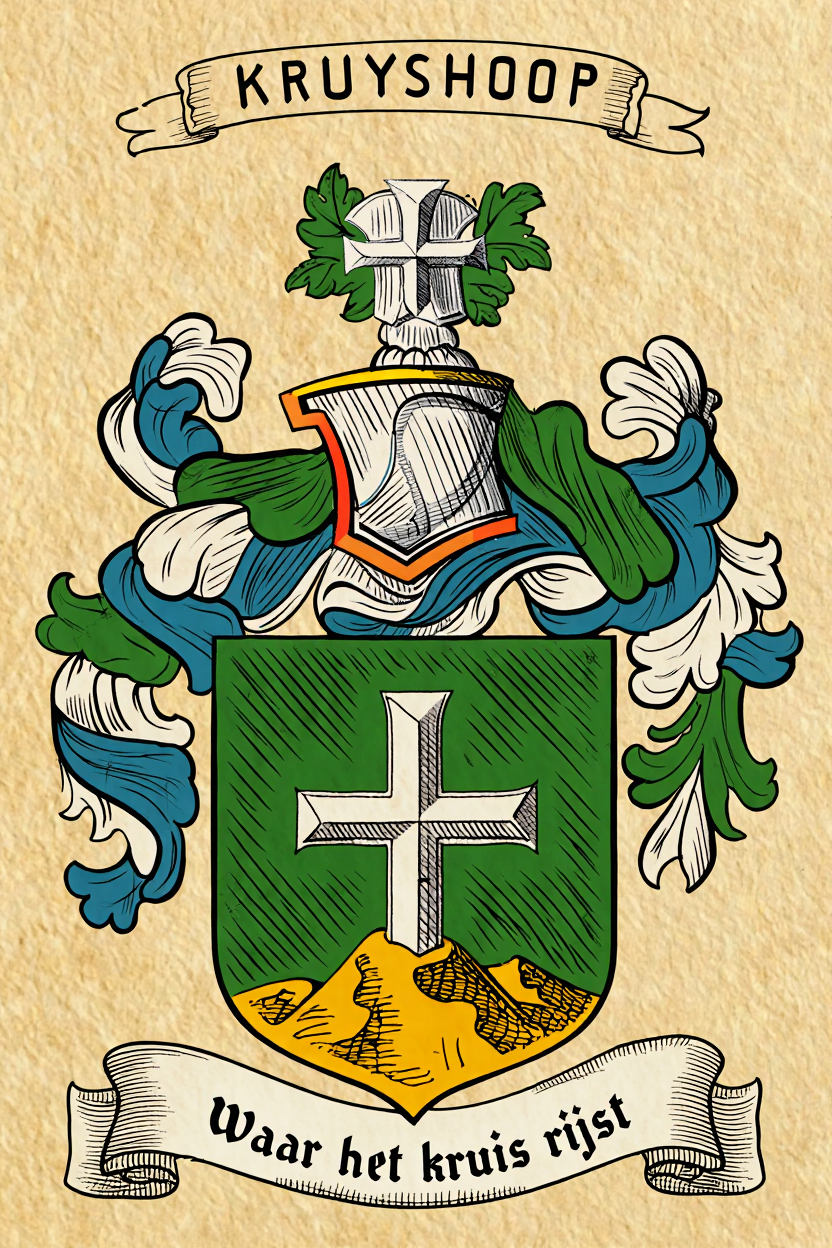 Familiewapen van de achternaam KRUYSHOOP