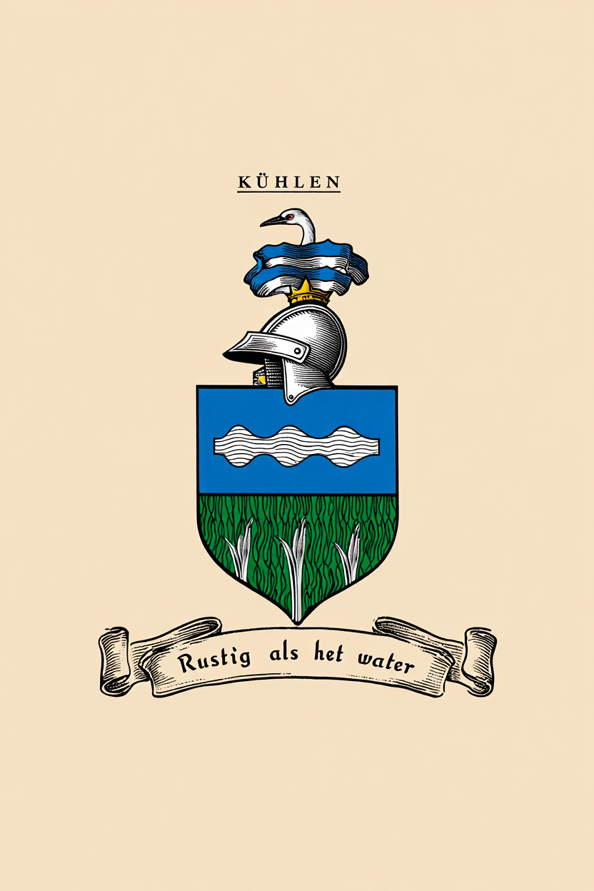 Familiewapen van de achternaam KÜHLEN (vergrendeld)