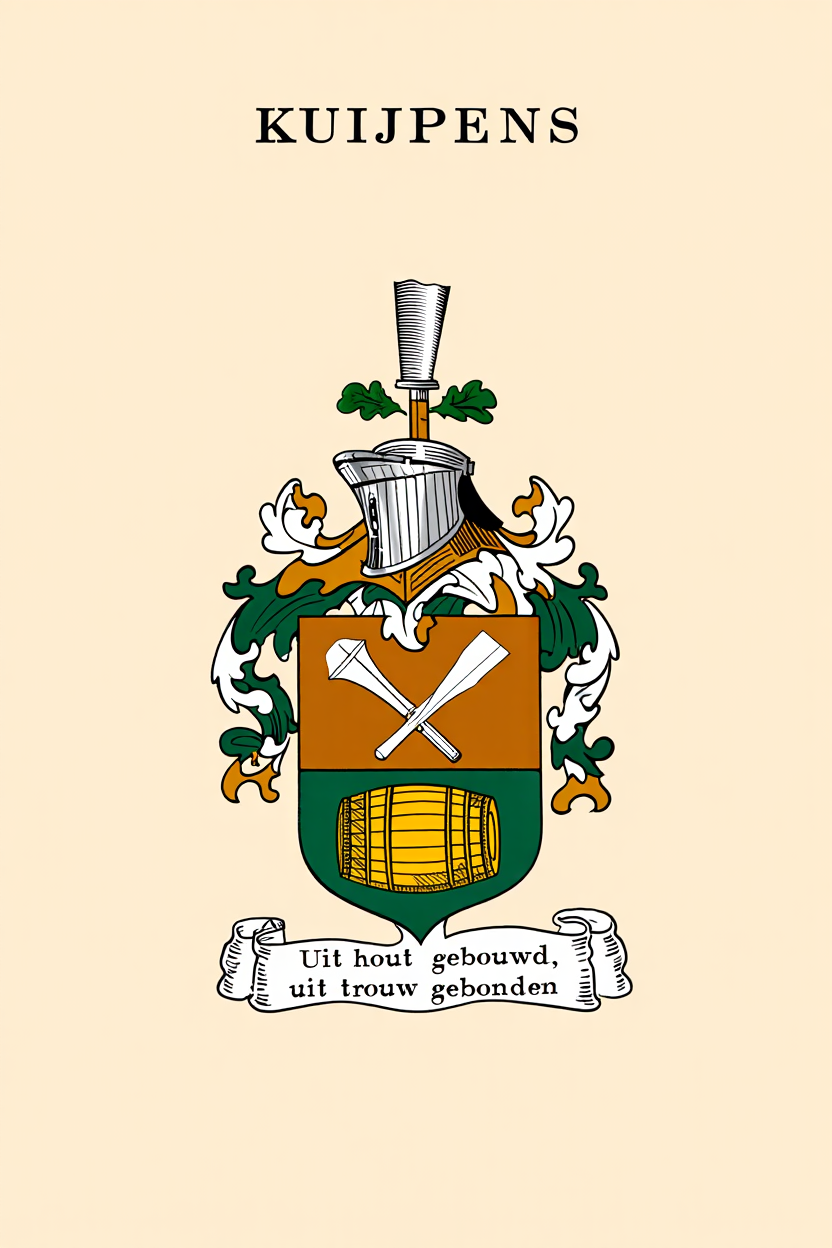 Familiewapen van de achternaam KUIJPENS (vergrendeld)