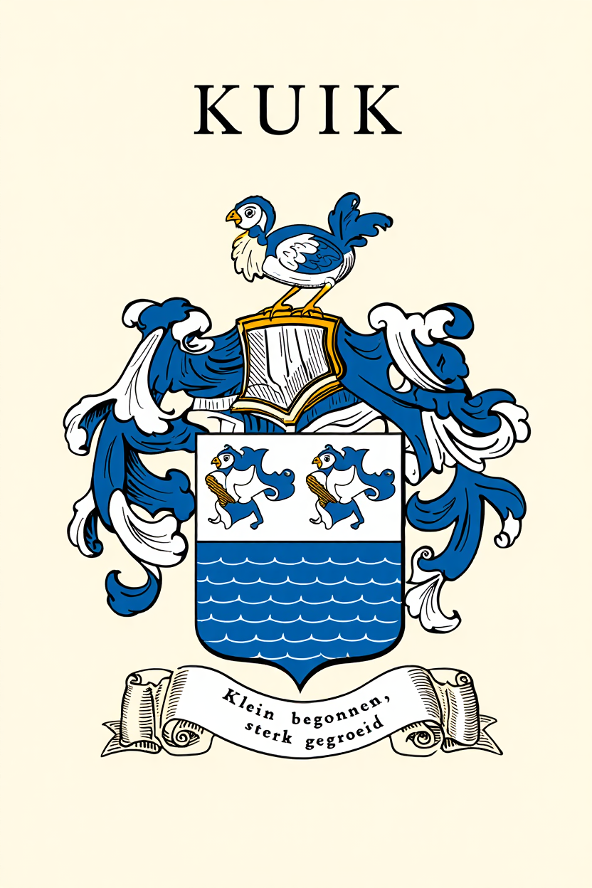 Familiewapen van de achternaam KUIK