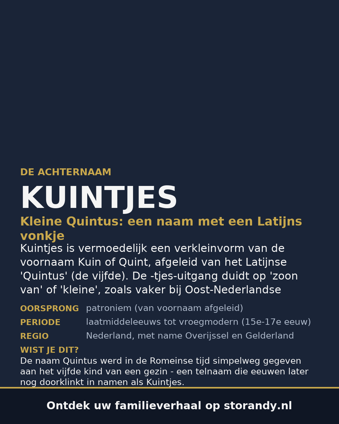 Familiewapen van de achternaam KUINTJES