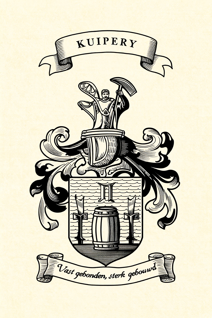 Familiewapen van de achternaam KUIPERY