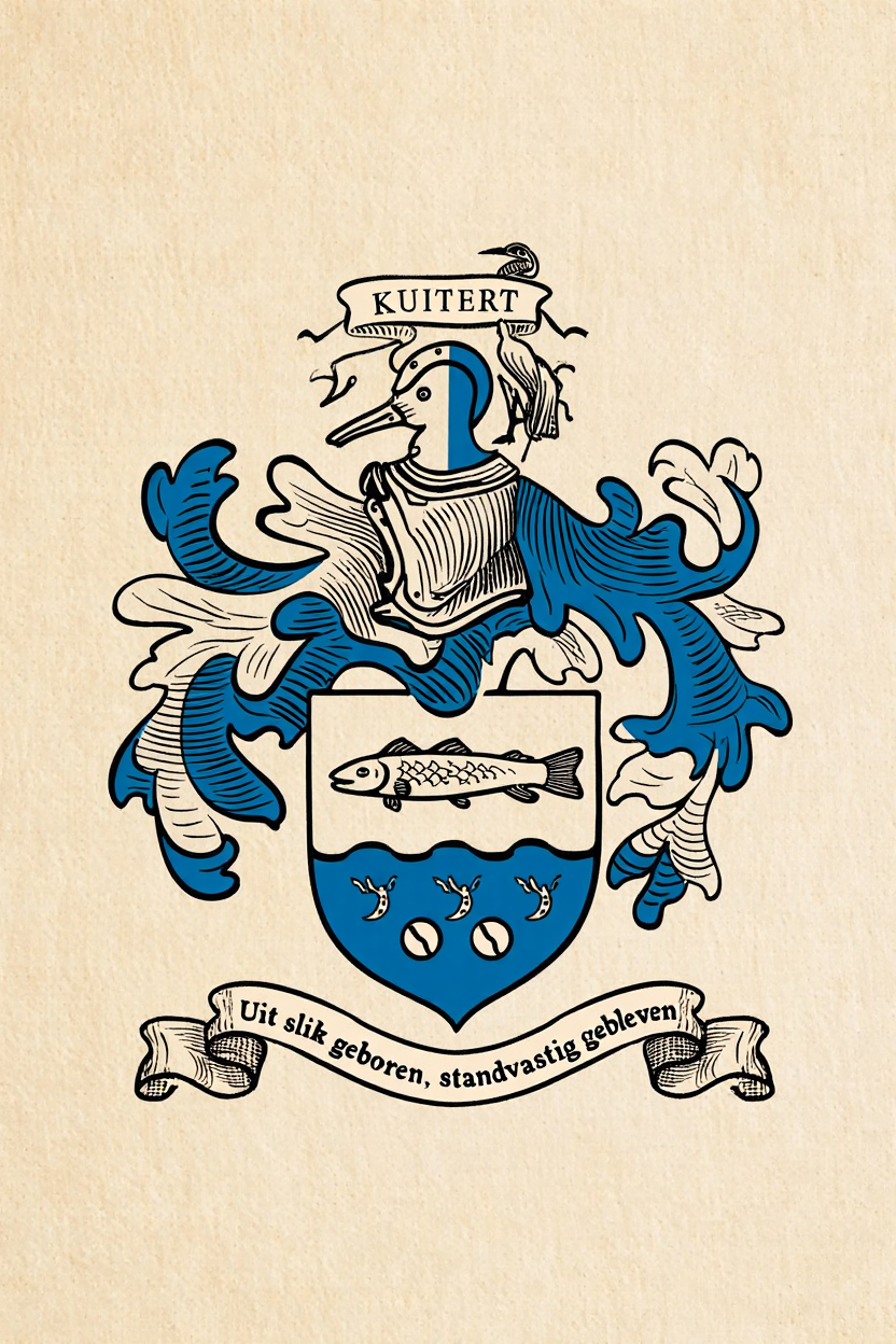 Familiewapen van de achternaam KUITERT (vergrendeld)