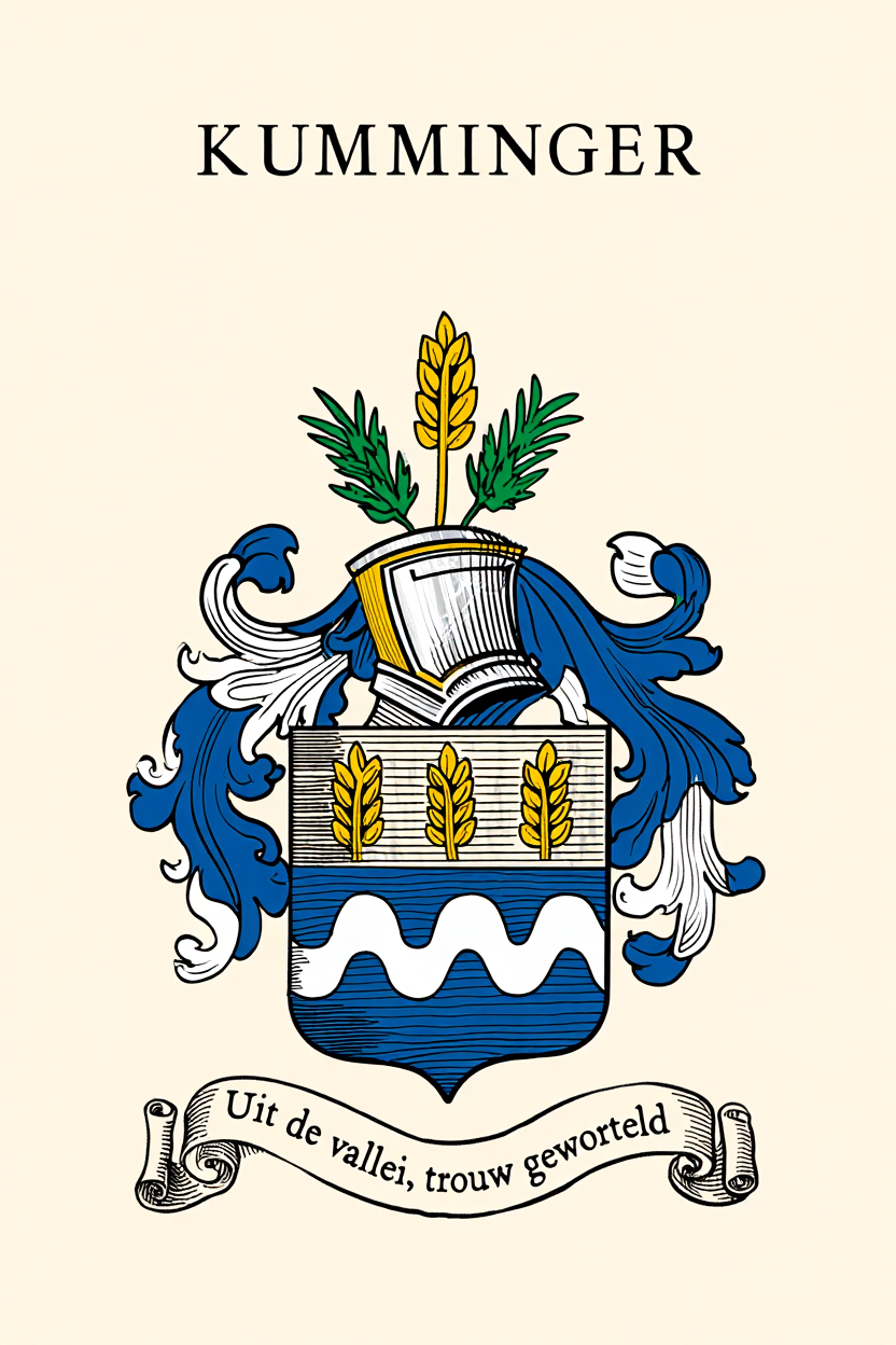 Familiewapen van de achternaam KUMMINGER (vergrendeld)
