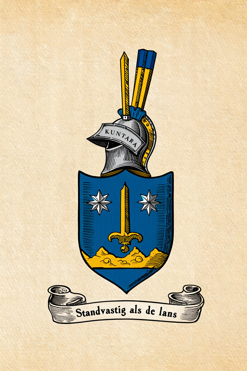 Familiewapen van de achternaam KUNTARA (vergrendeld)