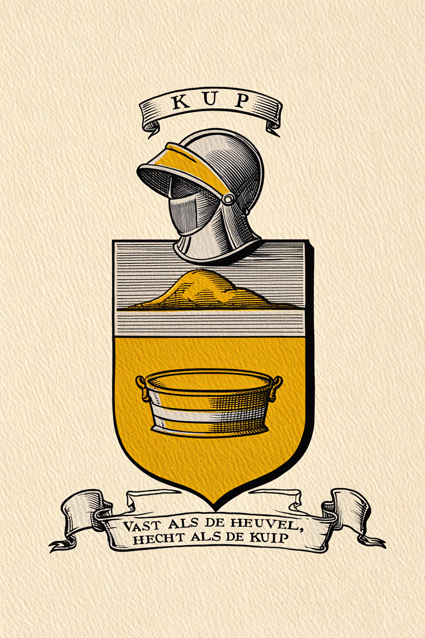 Familiewapen van de achternaam KUP (vergrendeld)