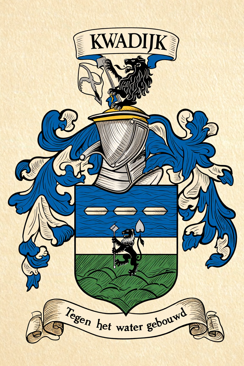 Familiewapen van de achternaam KWADIJK