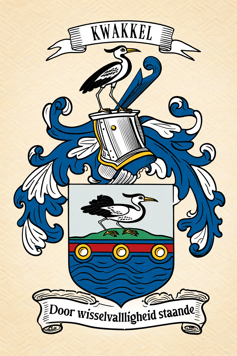 Familiewapen van de achternaam KWAKKEL