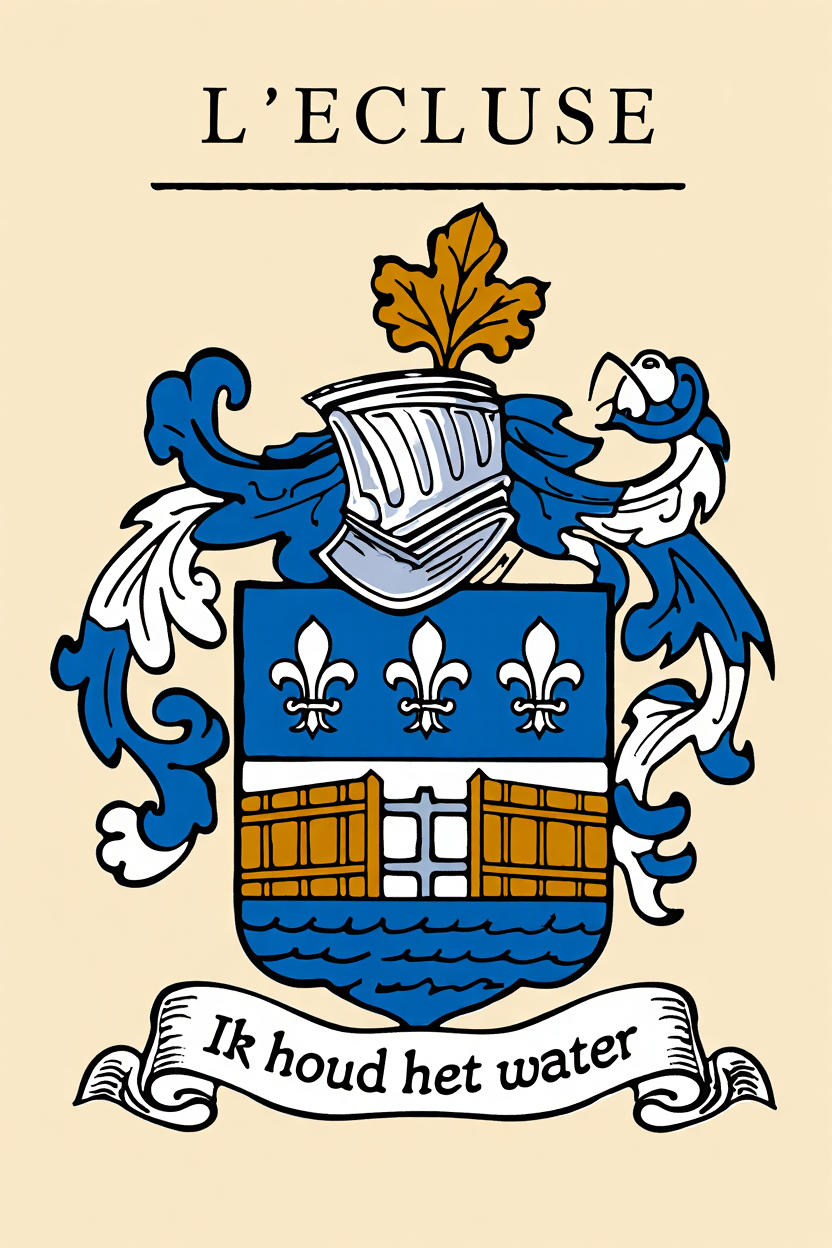 Familiewapen van de achternaam L'ECLUSE (vergrendeld)