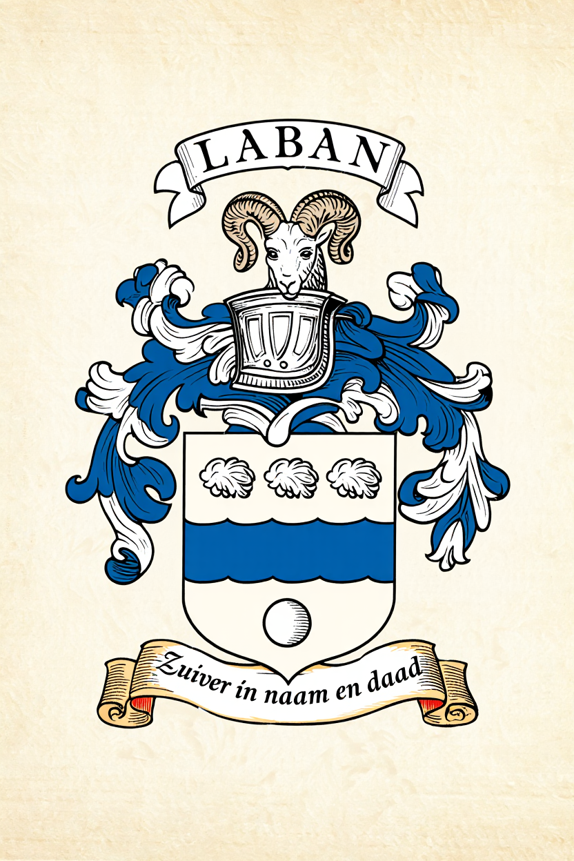 Familiewapen van de achternaam LABAN (vergrendeld)