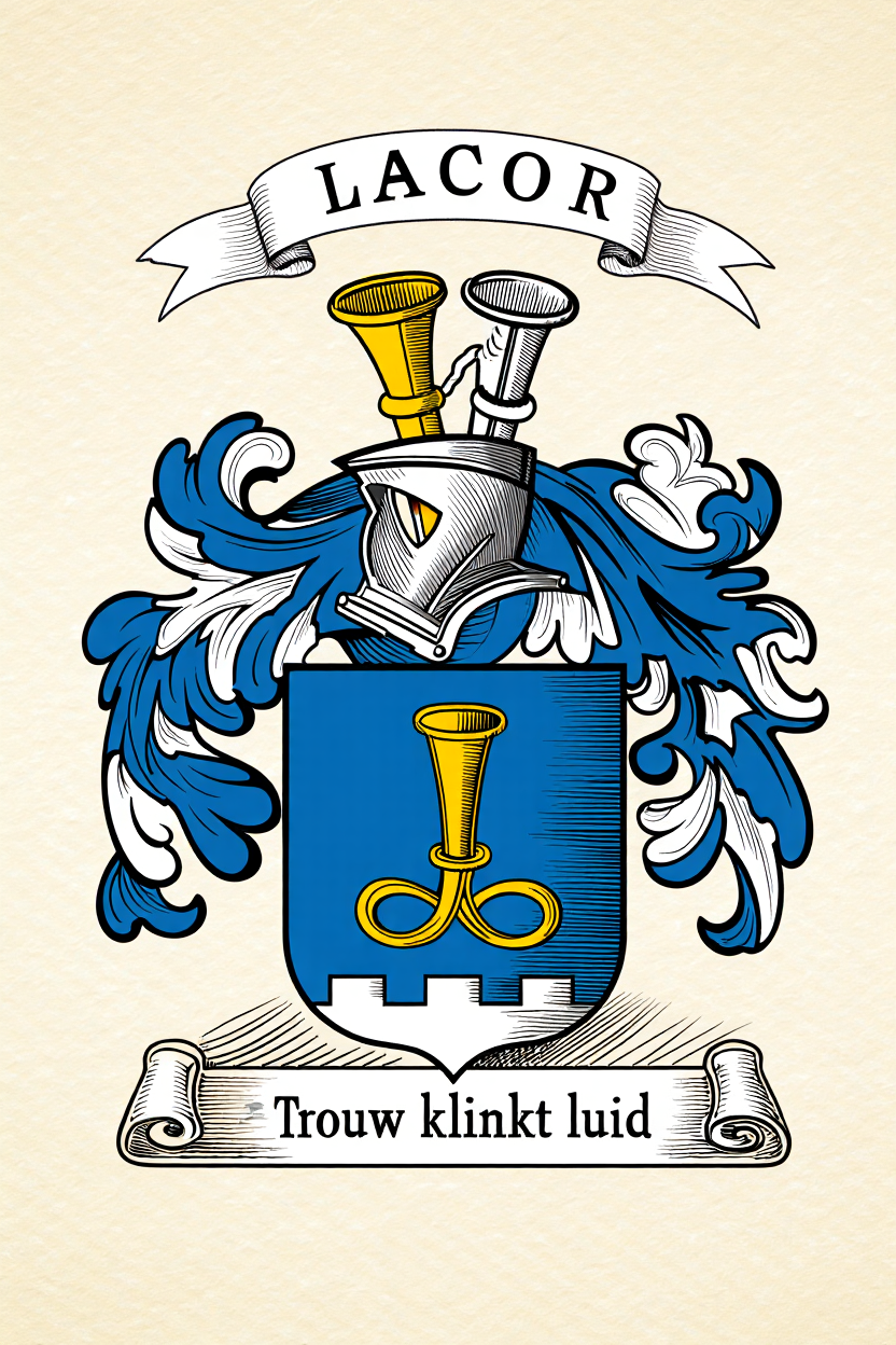 Familiewapen van de achternaam LACOR