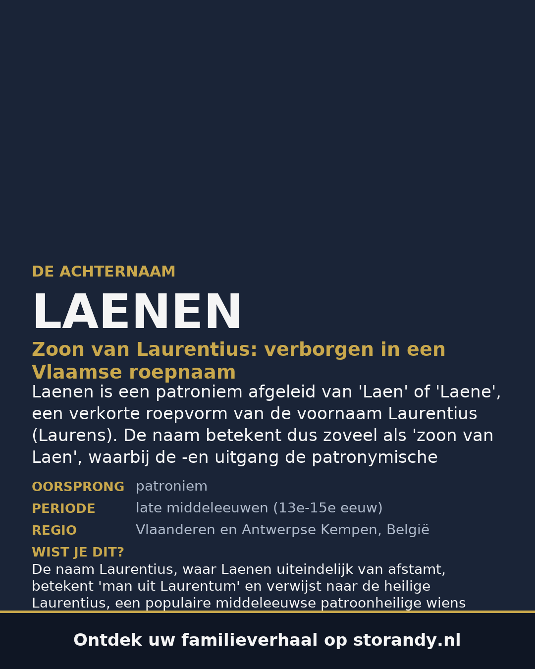 Familiewapen van de achternaam LAENEN