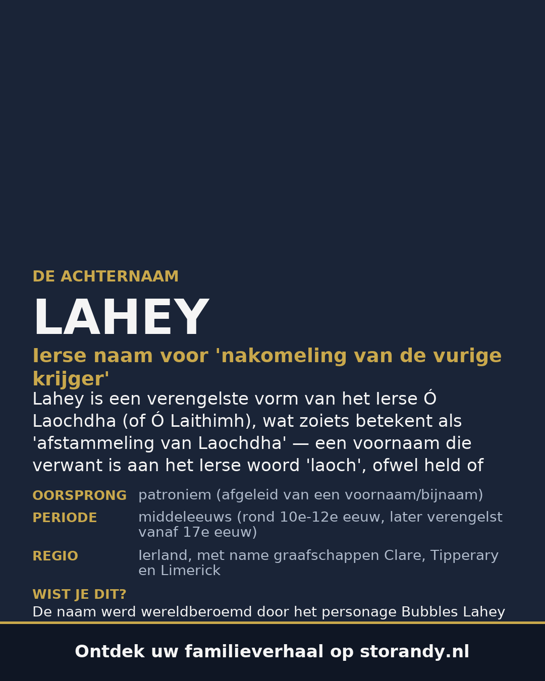 Familiewapen van de achternaam LAHEY