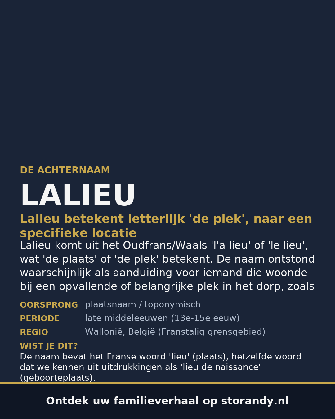 Familiewapen van de achternaam LALIEU (vergrendeld)