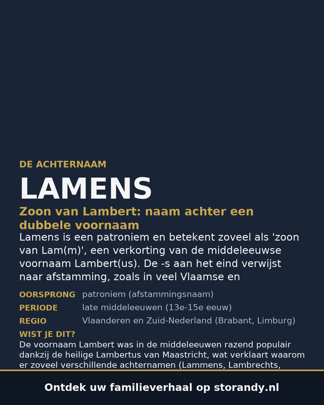 Familiewapen van de achternaam LAMENS