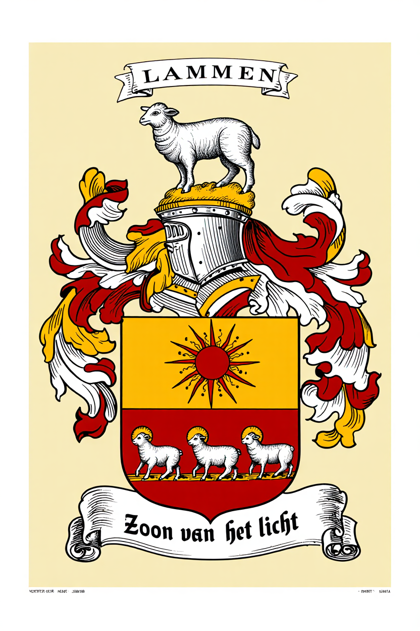 Familiewapen van de achternaam LAMMEN