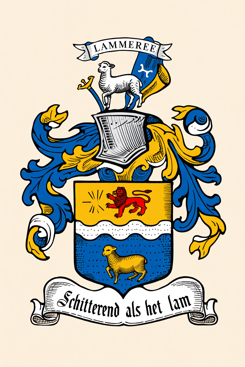 Familiewapen van de achternaam LAMMEREE (vergrendeld)