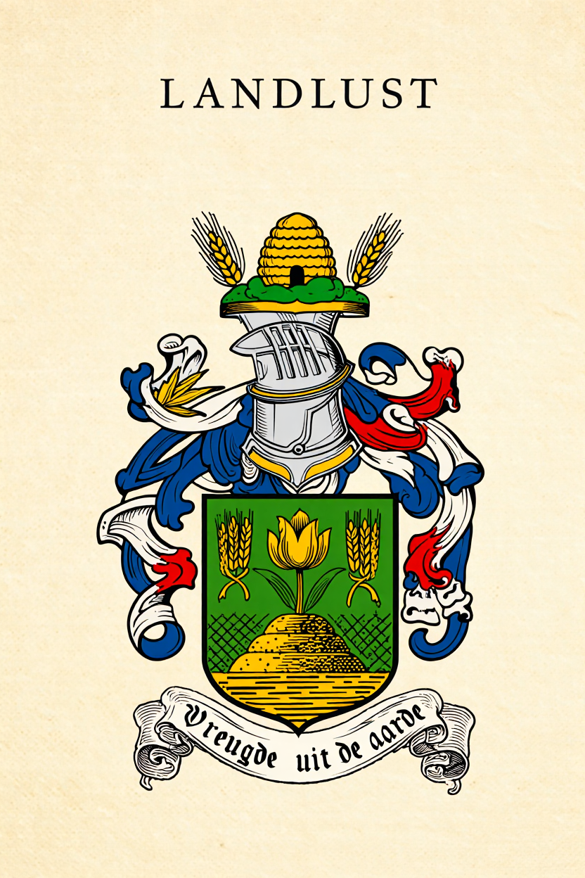 Familiewapen van de achternaam LANDLUST (vergrendeld)