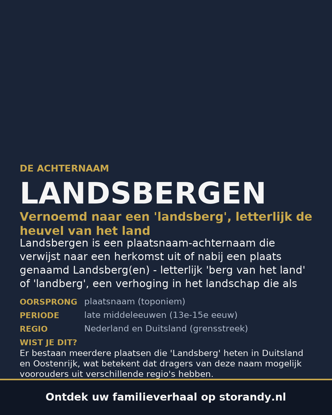 Familiewapen van de achternaam LANDSBERGEN