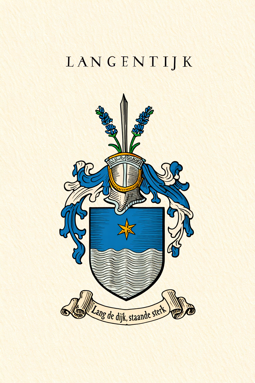Familiewapen van de achternaam LANGENDIJK (vergrendeld)
