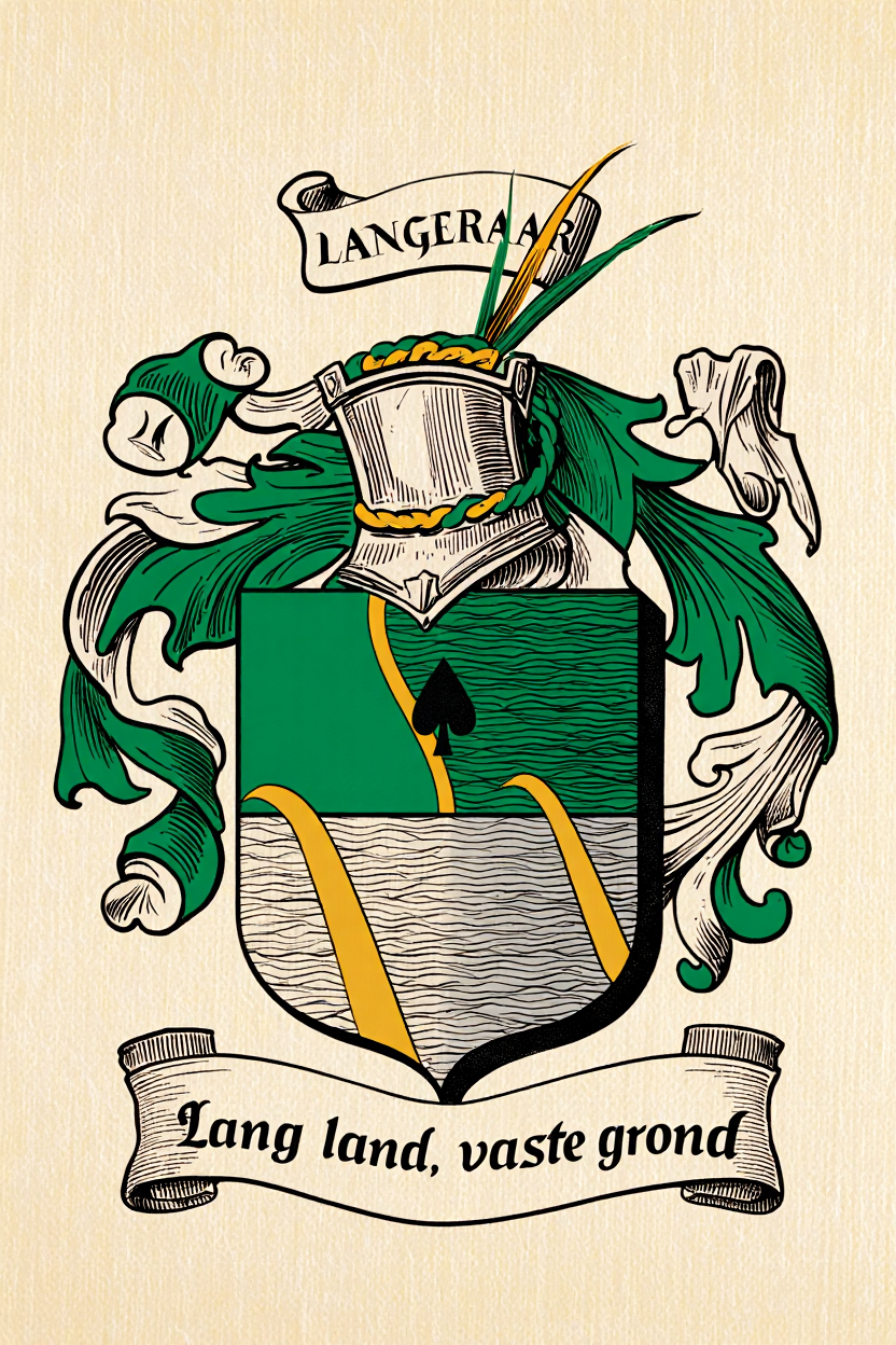 Familiewapen van de achternaam LANGERAAR (vergrendeld)